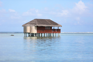 Bungalow in water