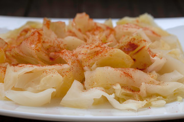 Sauerkraut with cayenne pepper	