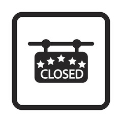 Closed label icon