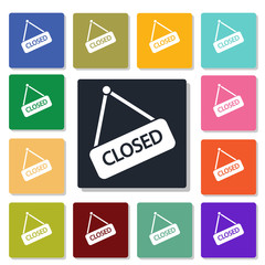 Closed label icon