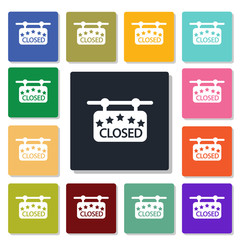 Closed label icon