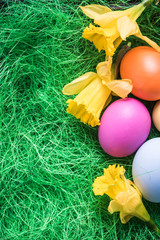 Pastel painted Easter eggs