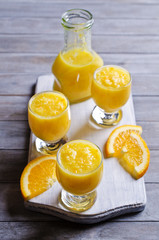 Thick drink made from citrus