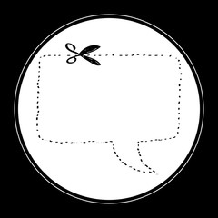 Simple doodle of a speech bubble