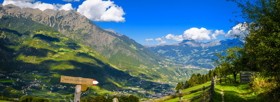 Landschaft in S&uuml;dtirol, Etschtal, Panorama