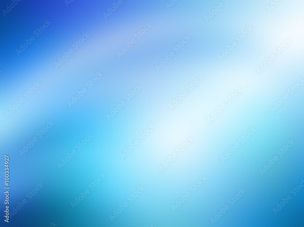 Wall mural blue blur abstract background