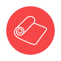 yoga mat icon