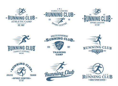 Running Club Logo, Icons and Design Elements