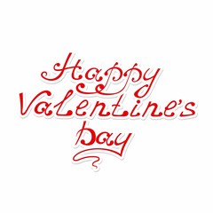 Happy Valentine's Day vintage lettering Greeting Card