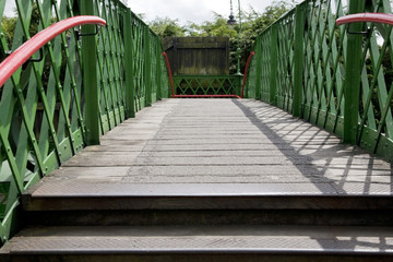 Wooden and Metal Railway Bridge