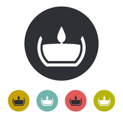 aromatherapy candle icon