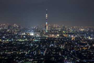 Obraz premium 東京 夜の街並み
