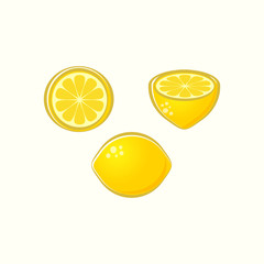 Vector lemon illustrations