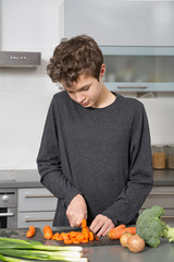 Teenage Boy in the kitchen