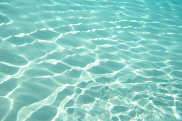 Beautiful clear underwater surface