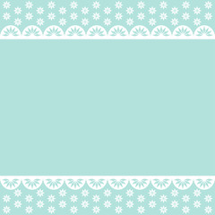 blue card with laces