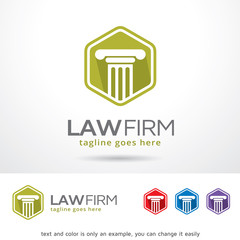 Law Firm Logo Template Design Vector 