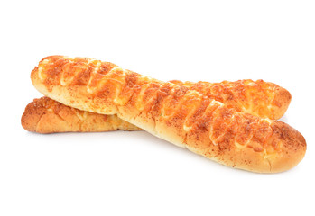 fresh bread on white background © Preechath