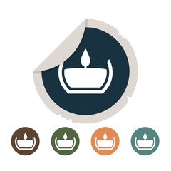 aromatherapy candle icon