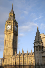 Fototapeta na wymiar Big Ben and the Houses of Parliament; Westminster; London; England; UK