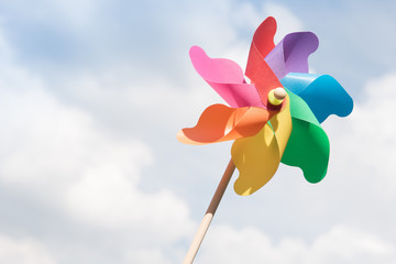 Colorful pinwheel.