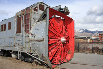 Obraz premium Vintage Rail Snow Plow