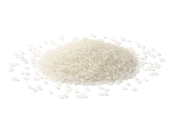 uncooked rice on white, (large depth of field, taken with tilt shift lens)