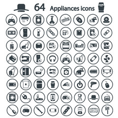 appliances icons set - 100341983