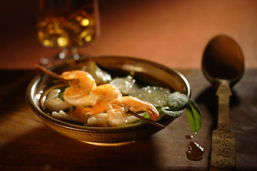 Fischsuppe mit Garnelen | fishsoup with shrimps.