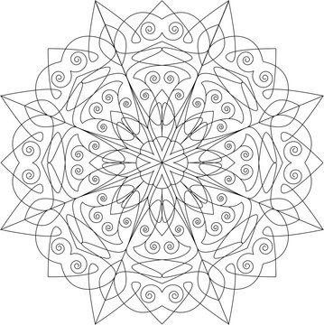 Mandala zum Ausmalen oder als Ornament