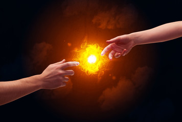 Arms reaching for the sun