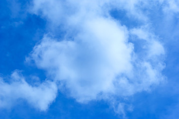 Heart-shaped clouds