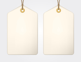 Blank sale tags mock up