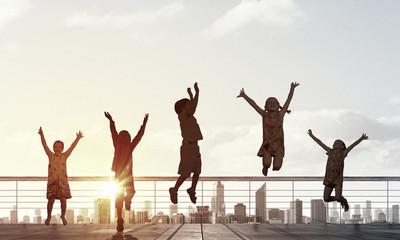 Happy careless childhood