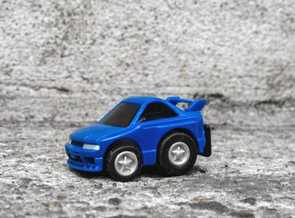 Blue toy car