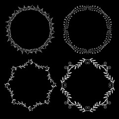 Set decorative frames.