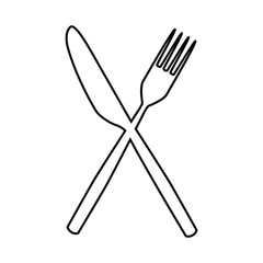 Fork and Knife line icon