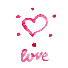 Abstract watercolor background texture grunge with splashes