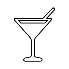 Coctail line icon