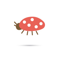 Color illustration of ladybug