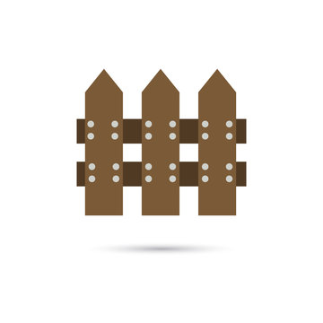 Color illustration of garden fance