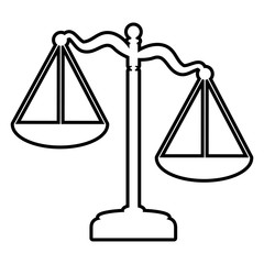 Scales of Justice line icon