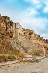 Fototapeta na wymiar Diri Baba Mausoleum in Maraza Gobustan, Azerbaijan