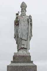 Obraz premium St. Patrick Statue Naomh Padraig Hill of Tara Lia Fáil