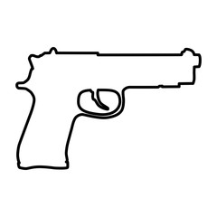 Gun line icon