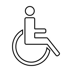 Disabled line icon