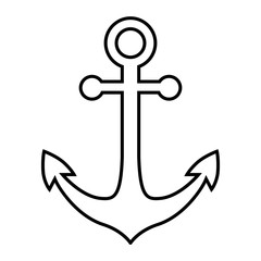 Anchor line icon