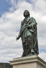 Fototapeta premium statue of composer Mozart in Salzburg