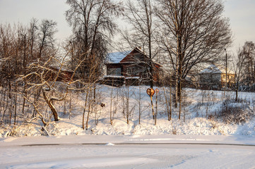 Winter evening.