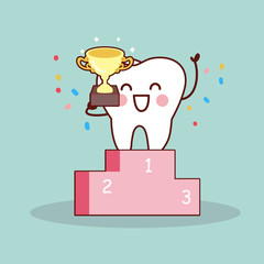 cartoon tooth winner